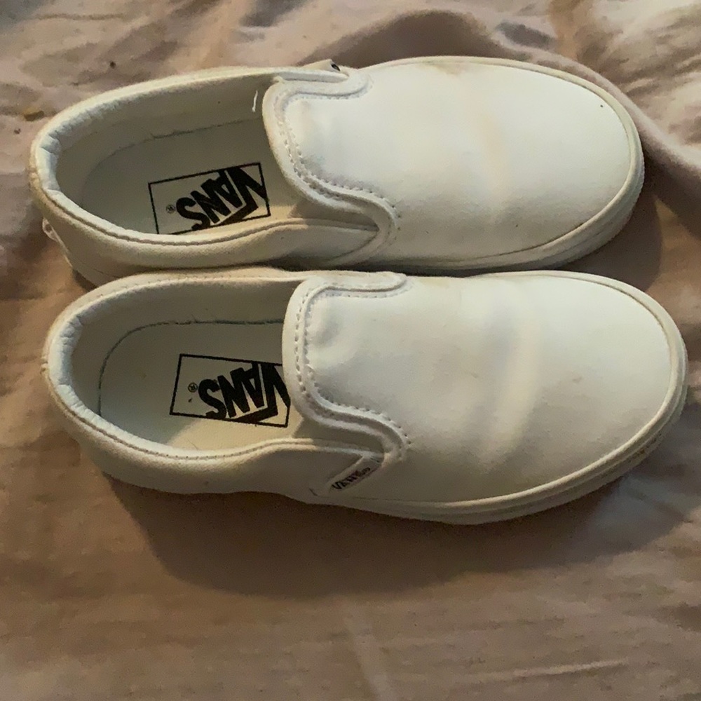 Kids’ white vans